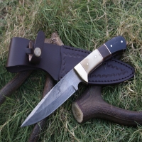 Damascus Fixed Blade Skinner Knife