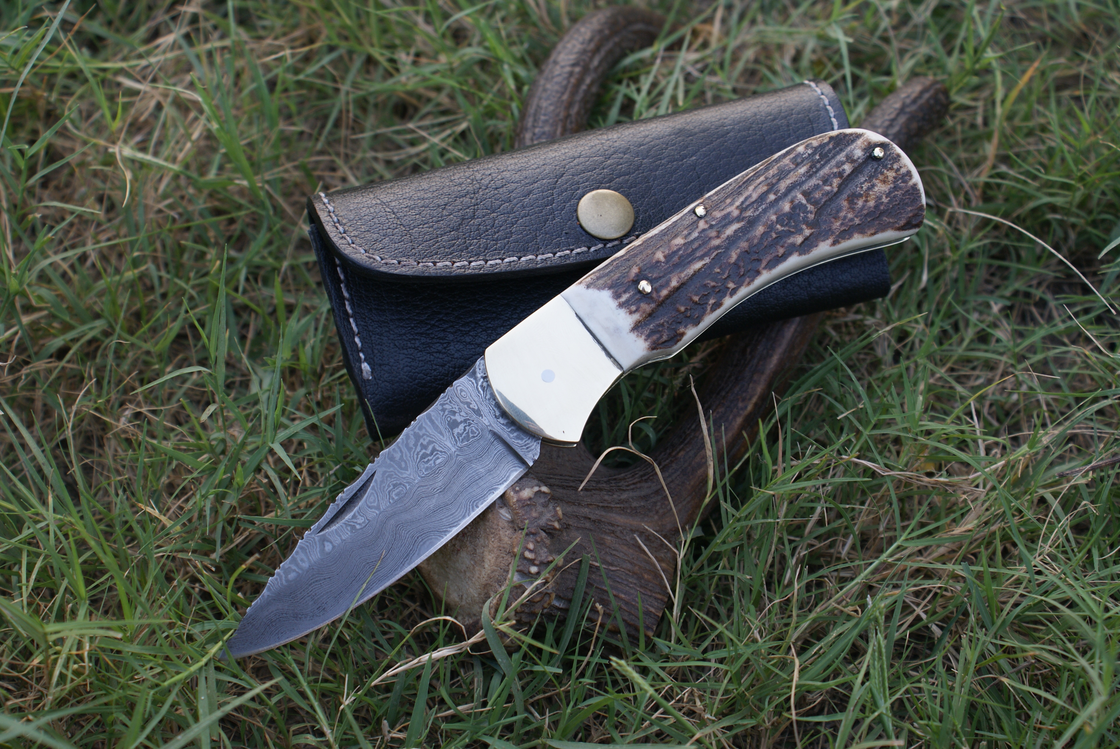 Damascus Folding Knife